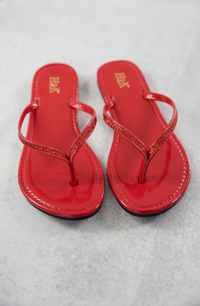 Day in the Sun Sandals in Red