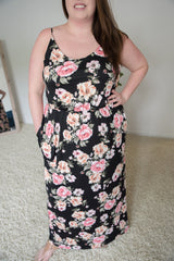 Floral Buttery Pocket Maxi Dress