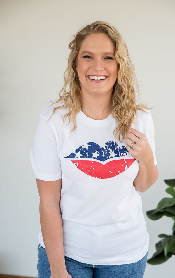 American Lips Graphic Tee