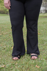 Small Changes Flare Yoga Pants in Black