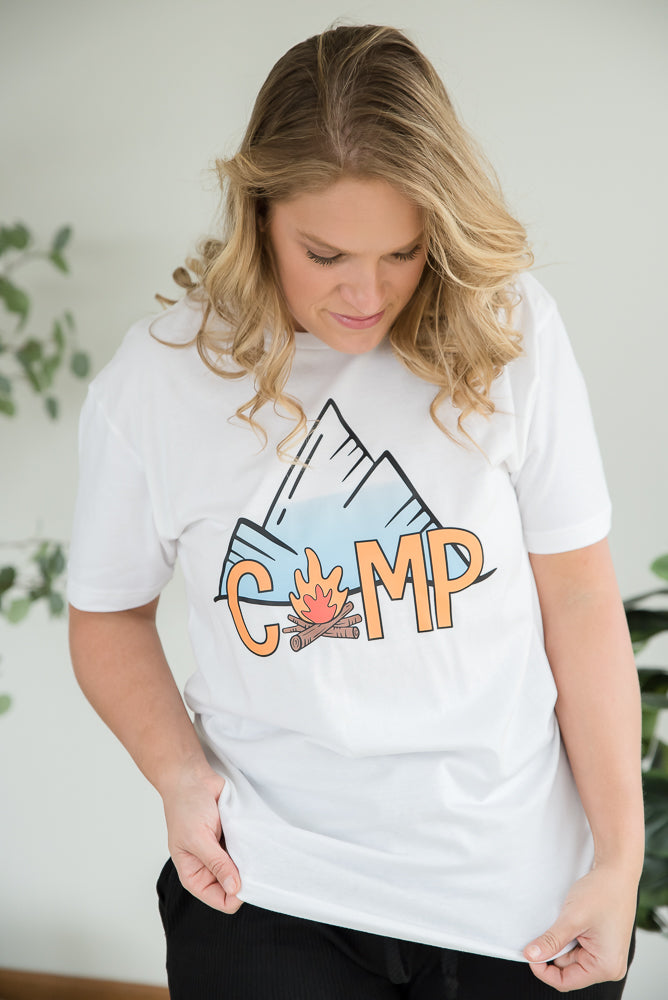 Camp by the Mountains Graphic Tee