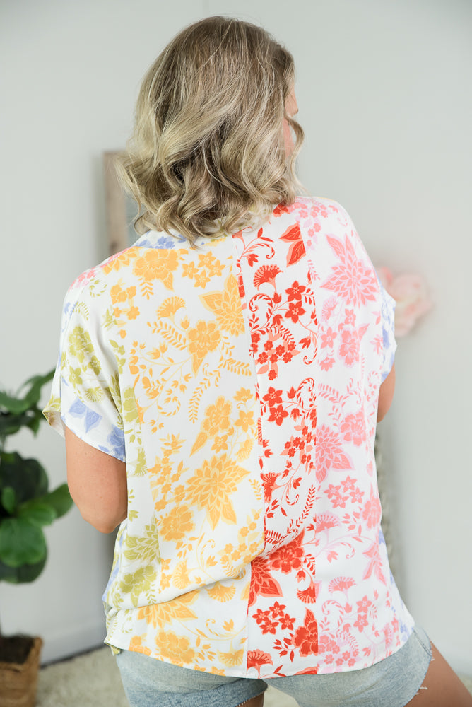 Colorful Blooms Blouse by White Birch