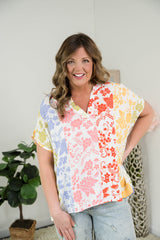 Colorful Blooms Blouse by White Birch