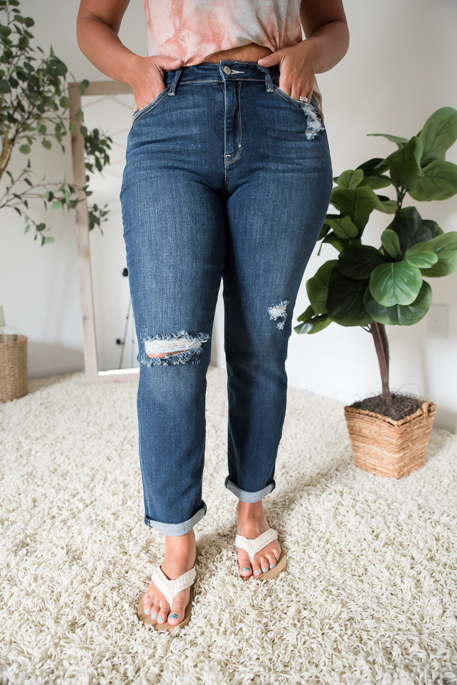 Rest Assured Judy Blue Boyfriend Jeans