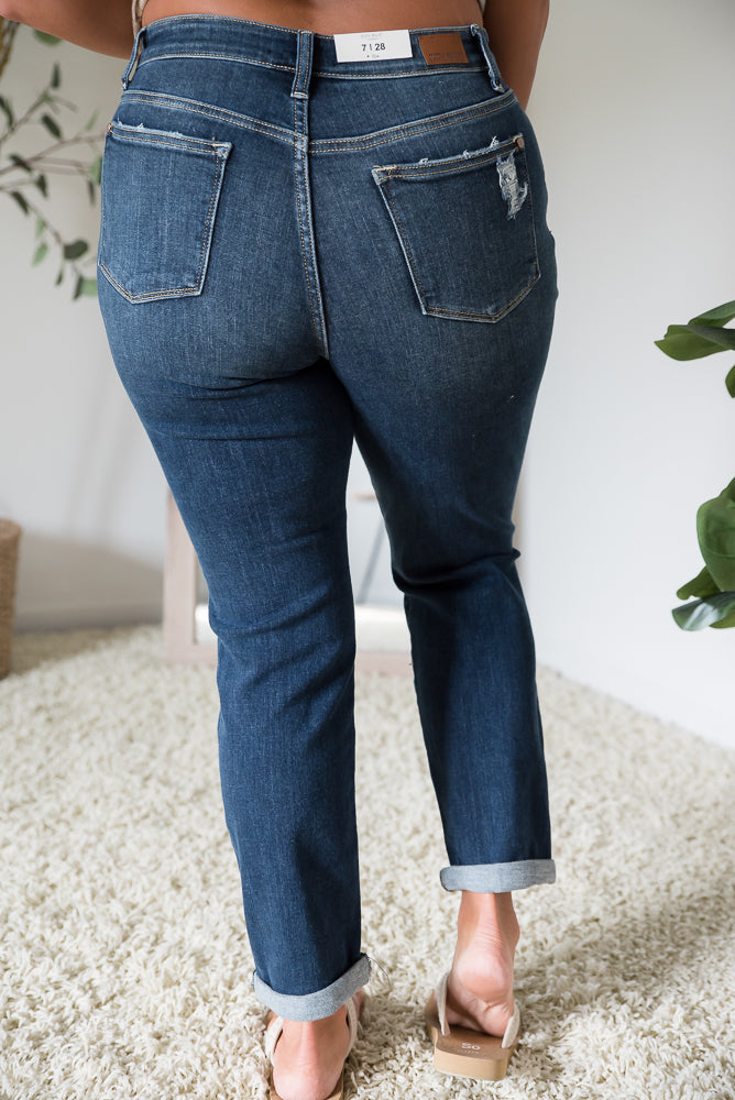 Rest Assured Judy Blue Boyfriend Jeans