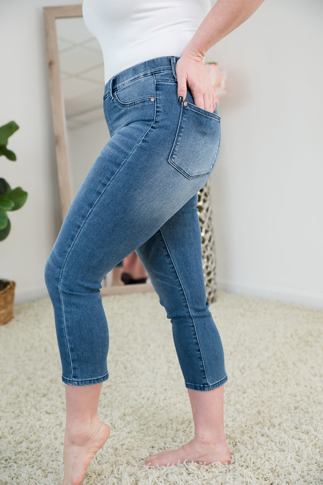 Cool Tech Denim Judy Blue Capris