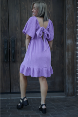 One Step Closer Ruffle Hem Dress