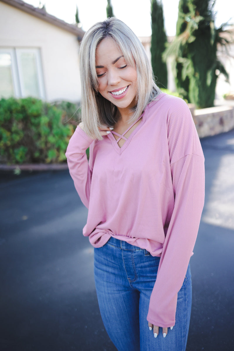 Total Sweetheart Long Sleeve Top