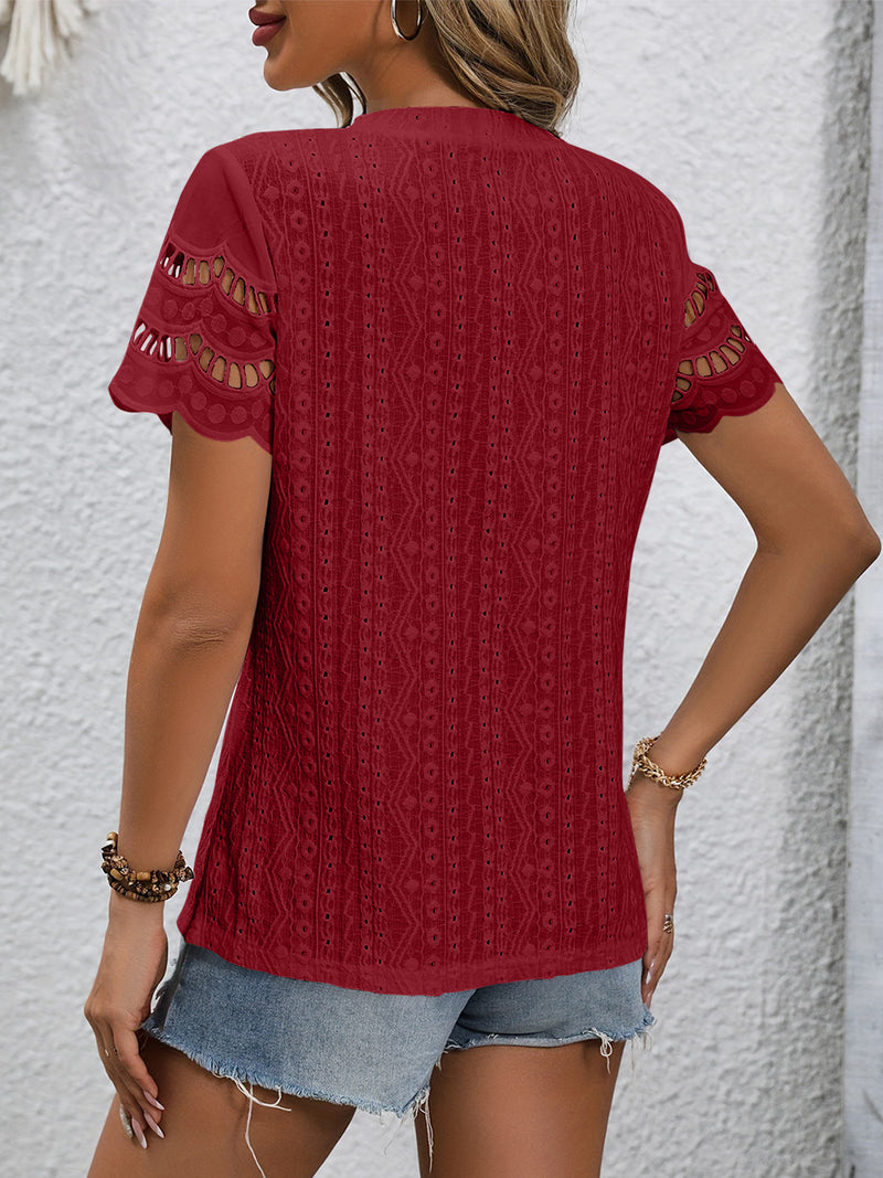 Sweet Spirit Eyelet Blouse | 7 Colors