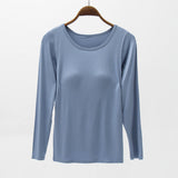 Ultra Soft Built-in-Bra Long Sleeve Top | 8 Colors