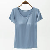 Ultra Soft Built-in-Bra Tee | 6 Colors