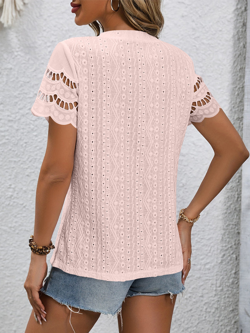 Sweet Spirit Eyelet Blouse | 7 Colors