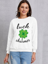 LUCK CHARMER Round Neck Sweatshirt