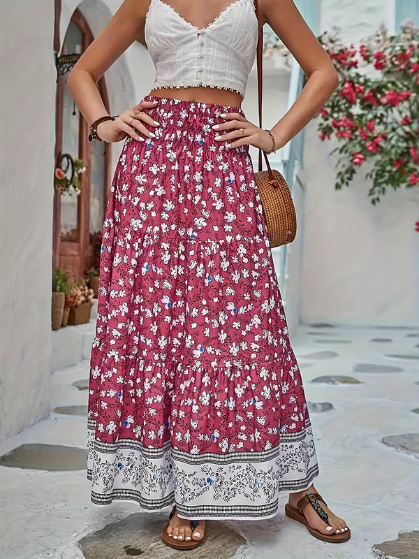 Floral Sweetness Tiered Maxi Skirt | 4 Colors