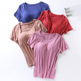 Ultra Soft Built-in-Bra Tee | 9 Colors