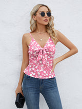 Tied Floral V-Neck Cami | 3 Colors