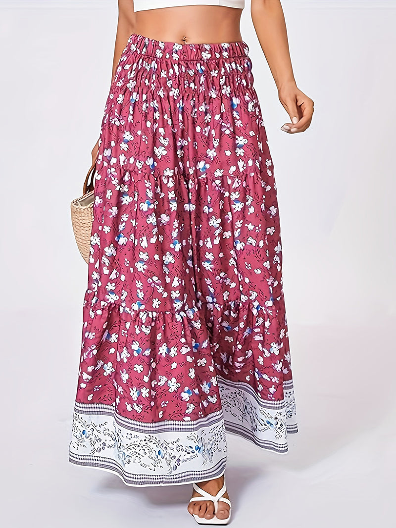 Floral Sweetness Tiered Maxi Skirt | 4 Colors