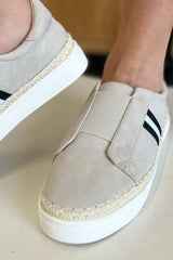 Trendy Slide-On Natural Sneakers