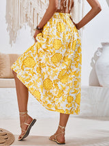 Floral Smocked Waist Midi Skirt | 3 Colors