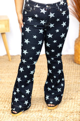 Jude Blue Starry Night Wide Leg Jeans