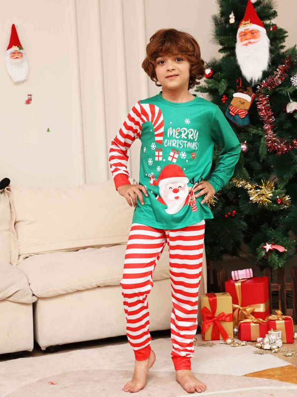 Candy Cane Christmas Top and Pants Set - Kids