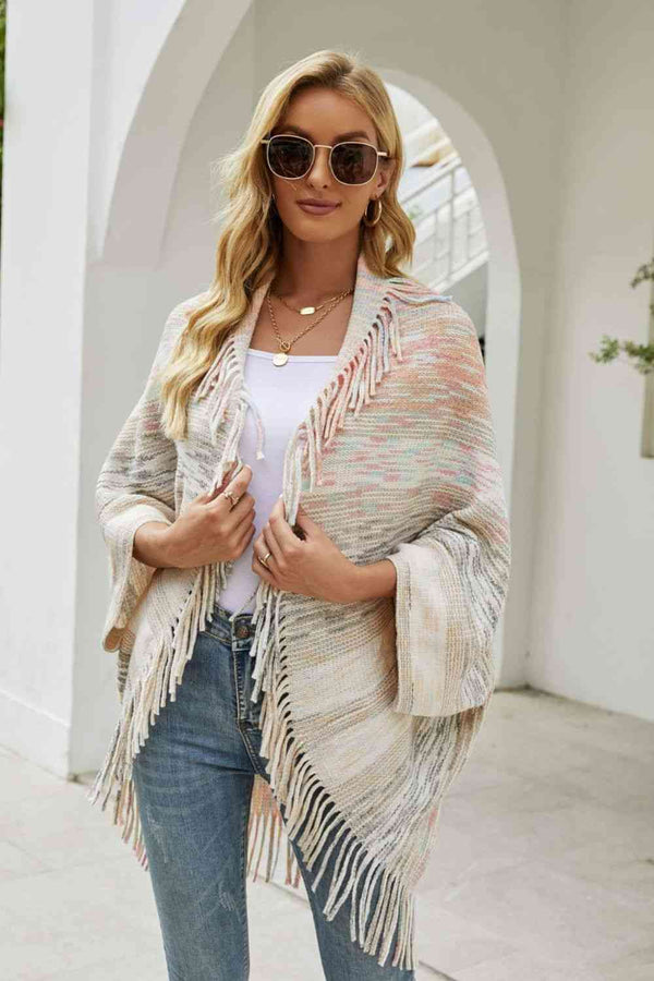 Multicolored Fringe Trim Cardi | 5 Colors