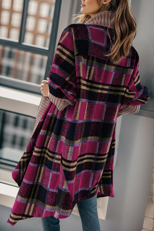 Cozy Plaid Longline Cardigan | 2 Colors