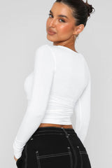 Addison Crewneck Second Skin Stretch Top | 6 Colors *pre-order*