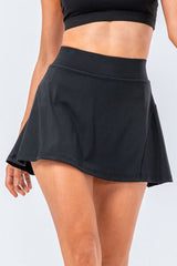 High Waist Pleated Active Pocket Skort | 6 Colors