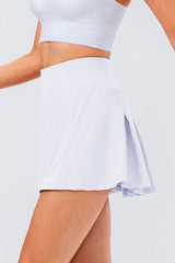 High Waist Pleated Active Pocket Skort | 6 Colors