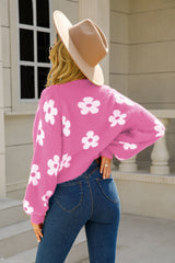 Retro Floral Fuzzy Cardigan | 5 Colors