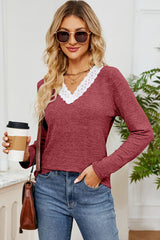 Lace Symphony Long Sleeve Top | 6 Colors