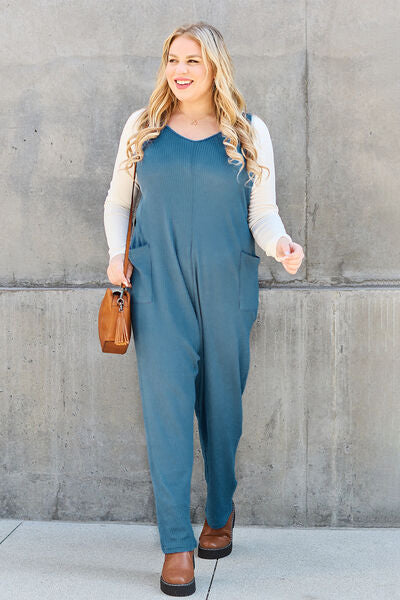 Chill Pill Straight Leg Pocketed Jumpsuit | 2 Colors