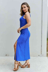 SALE! Culture Code Royal Blue Midi Dress