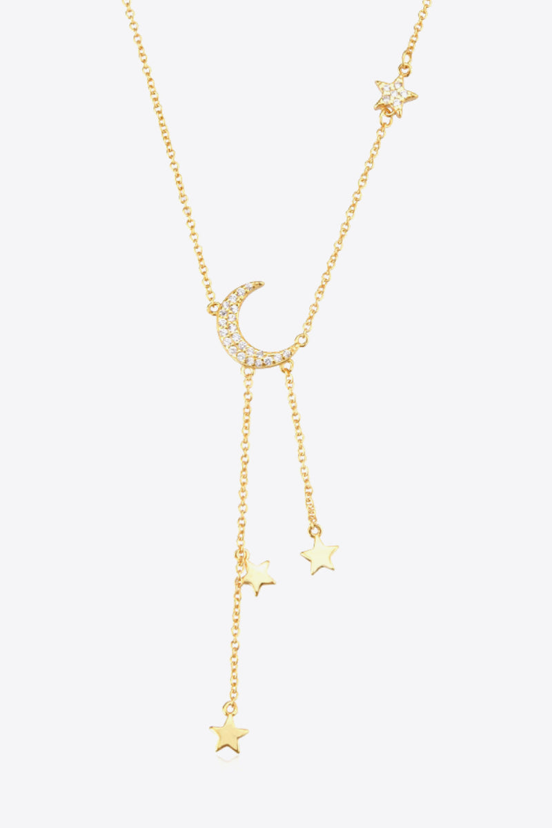 Celestial Star and Moon Necklace | 2 Colors