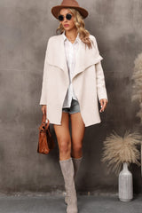 Waterfall Longline Pocketed Cardigan Jacket | 3 COLORS