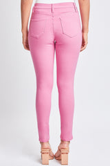 Spring Pink Super Stretchy Mid Rise Skinny Jeans