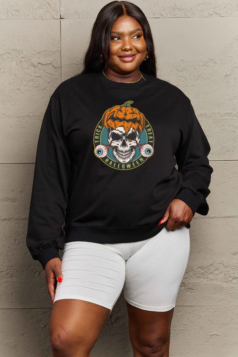 Skull Graphic Soft Graphic Sweatshirt | 6 Colors