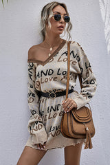 Love You Long Time Sweater Dress