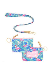 Flamingo Lovin' ID Wallet Lanyard