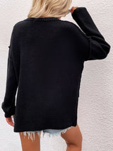 Chaud Half Button High-Low Sweater | 6 COLORS!