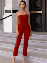 Sweetheart Strapless Dressy Jumpsuit | 3 Colors *pre-order*