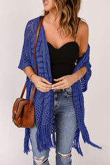 Breezy Chic Fringe Openwork Cardigan | 5 Colors