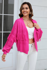 Festival Fringe Trim Boho Cardigan | 4 Colors