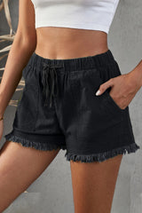 Denim Desire Drawstring Pocket Shorts | 3 Colors