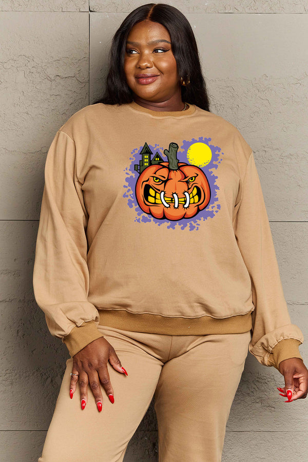 Pumpkin Soft Graphic Sweatshirt | 6 Colors