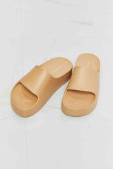 Going Natural Platform Slide Sandals