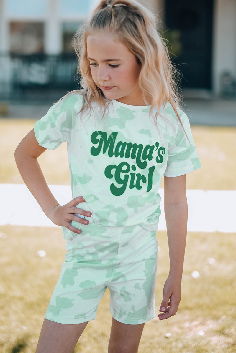 MAMA'S GIRL Graphic Top & Shorts Lounge Set | MOMMY & ME SETS