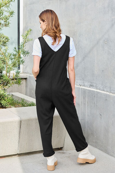 Chill Pill Straight Leg Pocketed Jumpsuit | 2 Colors