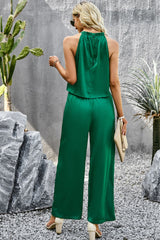 Laurel Grecian Halter and Pocket Pants Set | 4 Colors